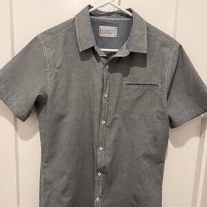 Grey Dressy date night shirt